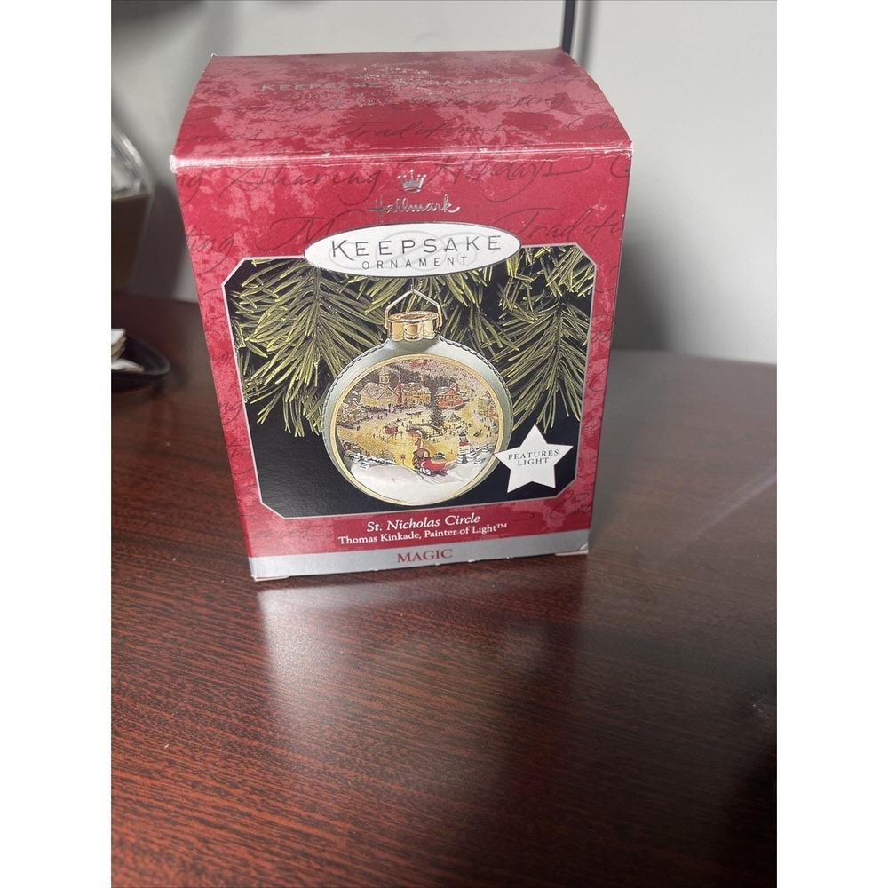 Hallmark Keepsake Ornament Thomas Kinkade Painter of Light St Nicholas Circle 98